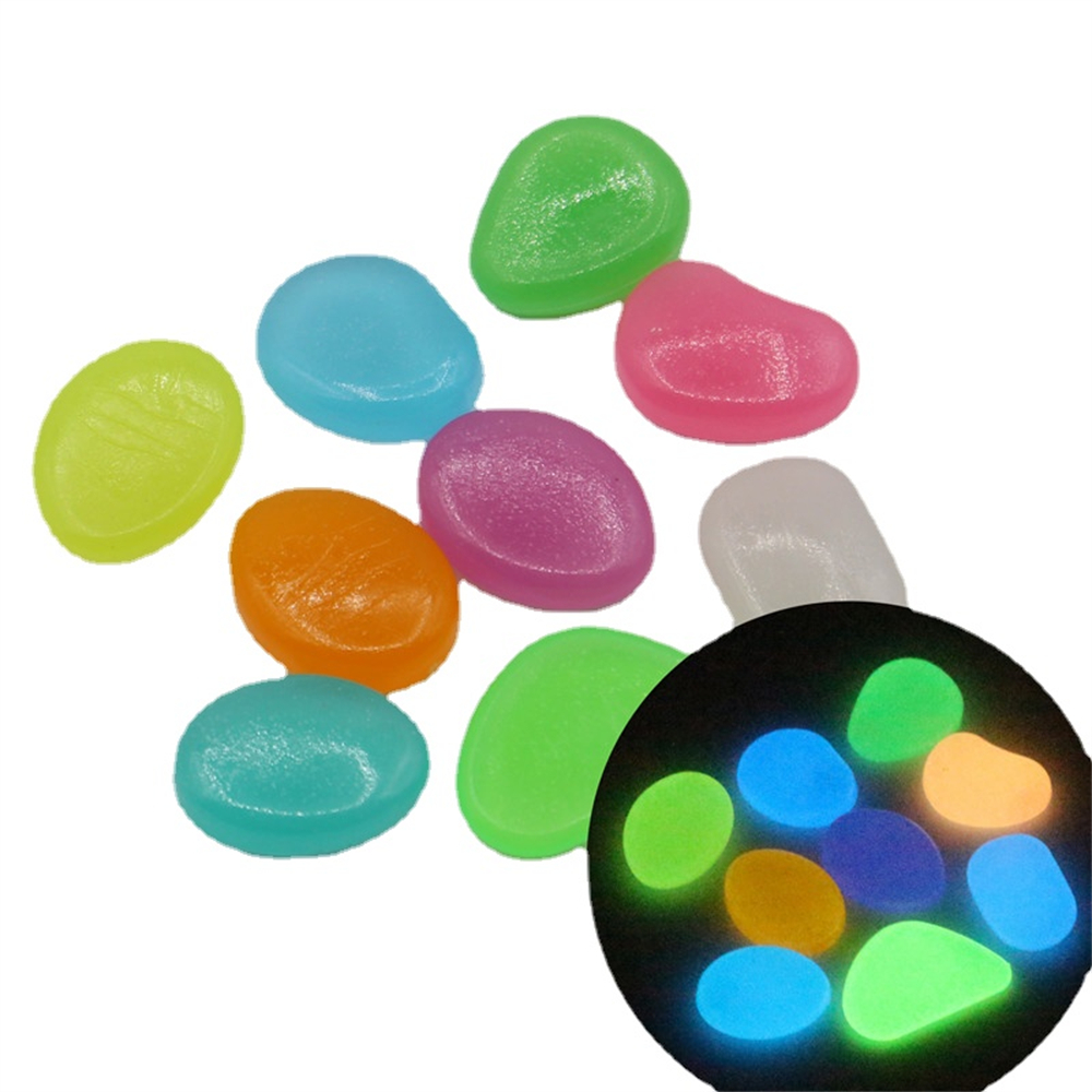 Fish Aquarium Home - 50 Uds. De piedra luminosa fluorescente,