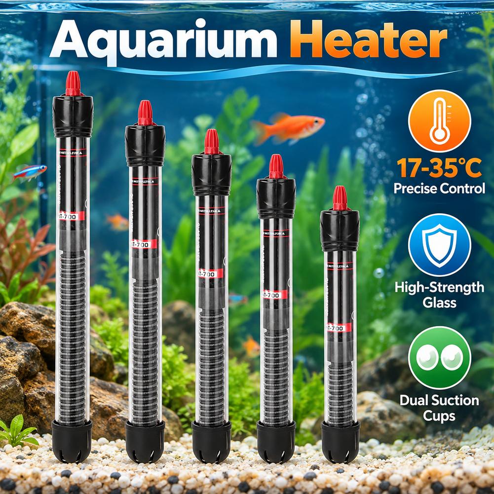 Fish Tank Heater - Calentador sumergible para acuarios, con temperatura