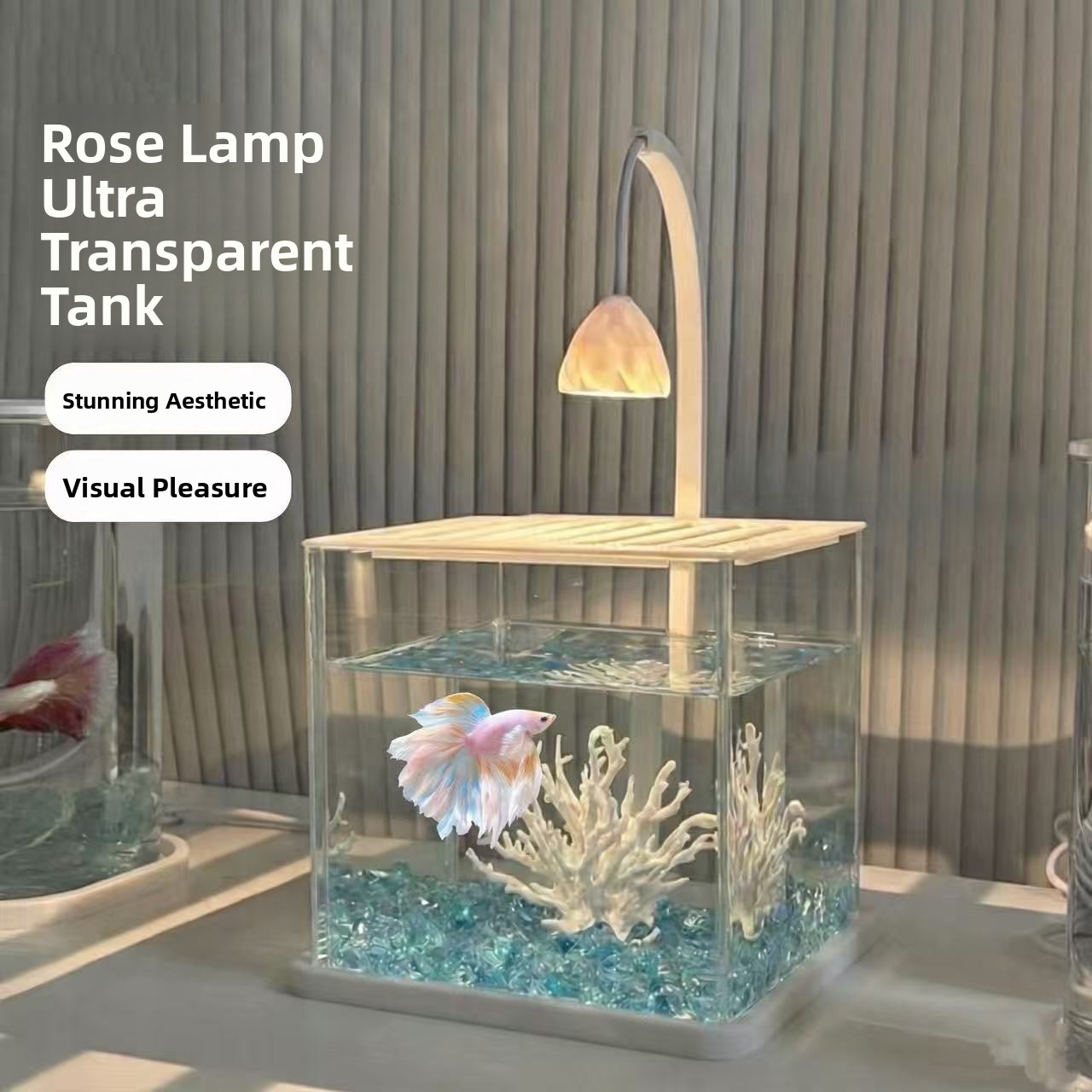 Acuario de Acrílico con Crista - Aquarium Fish Betta reseña y precio
