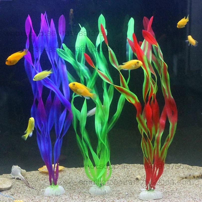 Plantas de plástico para acuar - Aquarium Decor reseña y precio