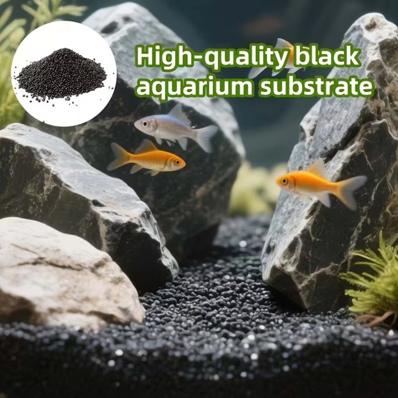 Sustrato negro para acuarios,  - Fish Tank Gravel reseña y precio